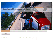 Tablet Screenshot of kuster-motorradtouren.de